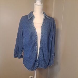 Faded Glory Authentic Blue Denim Shirt